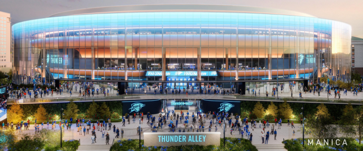 Rendering of the New Oklahoma City Arena