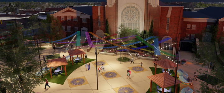 new plaza in Capitol Hill