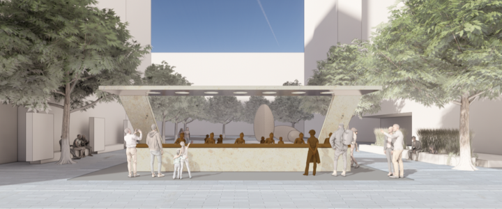 Clara Luper Sit-In Plaza Rendering