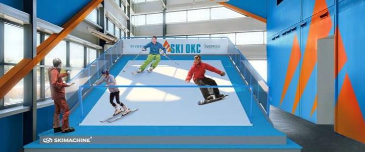 Rendering of the new indoor slope coming to RIVERSPORT OKC.