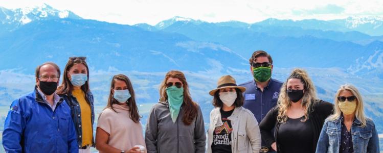 jackson hole chamber staff wearing masks