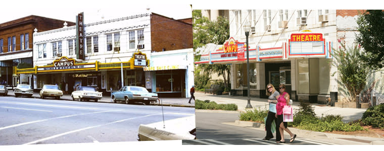 Then and Now Campus Theater