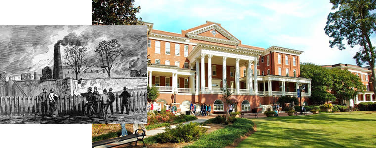 Then and Now GCSU Front Campus