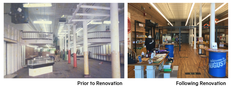 1010 Broad Street Renovation Before and After