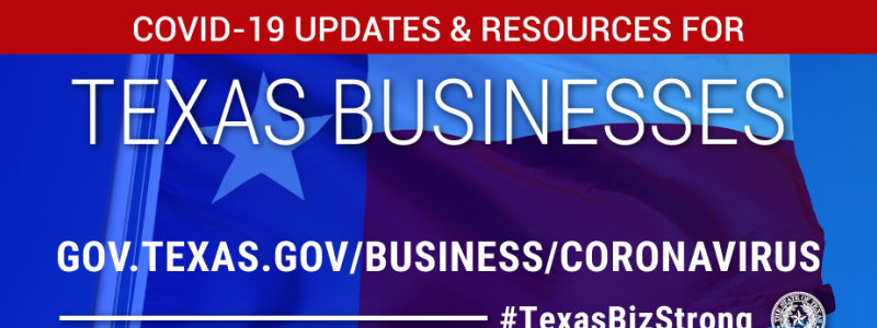 Visit gov.texas.gov/business/coronavirus to gather more information surrounding Governor Abbott's most recent press release