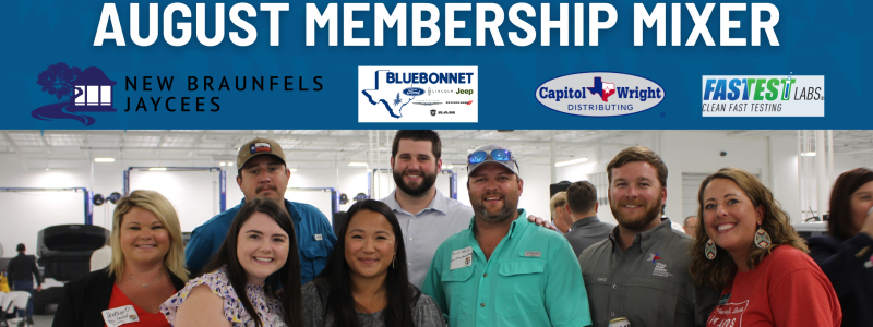 August 2022 Membership Mixer - Hosted by New Braunfels Jaycees