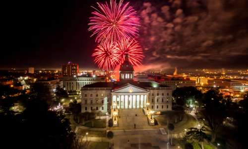 Fireworks over the SC State House