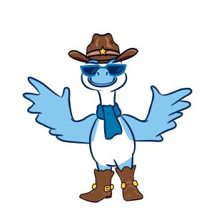 A cartoon image of the 2027 Goose