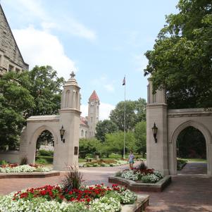 Sample Gates and IU Student Building