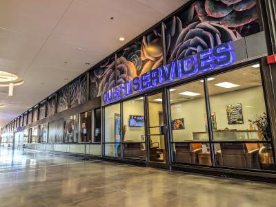 image of the guest services office inside the Tucson Arena