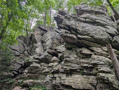 Rock formation at Donation Rocks outside of Huntingdon