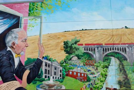 Tiffany Black mural on Diesel's in Danville