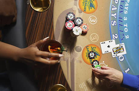 Overhead View Poker at Margaritaville Resort Casino