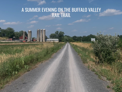 A summer evening on the Buffalo Valley Rail Trail