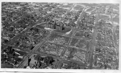 Arial View of Cheyenne, Wyoming, circa 1930