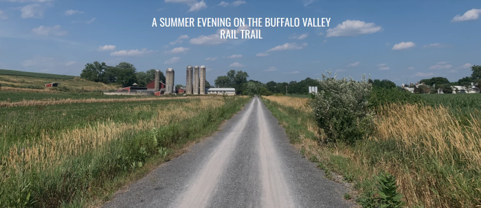 A summer evening on the Buffalo Valley Rail Trail