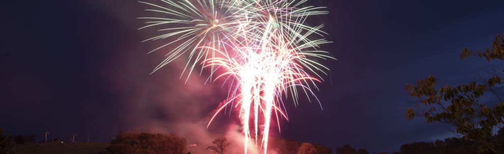 Fireworks on Independence Weekend at Seven Springs Mountain Resort