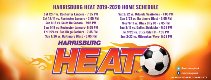 Harrisburg Heat Schedule 2019-2020