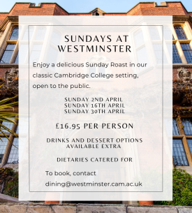 Westminster College - Sunday Menu