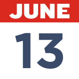 June 13 Calendar Date