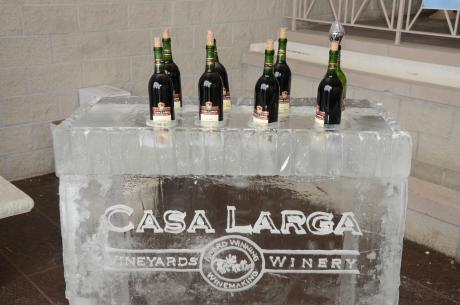 Ice Sculpture Bar at the New York State Ice Wine & Culinary Festival