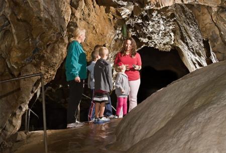Family in the lost river cavern