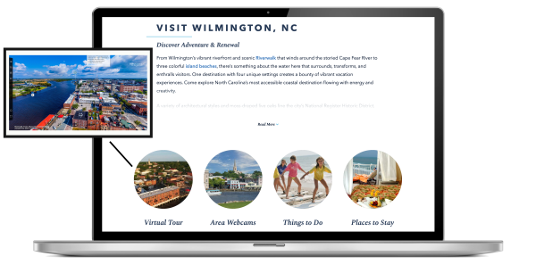 Visit Wilmington's website that helps visitors discover adventure and renewal