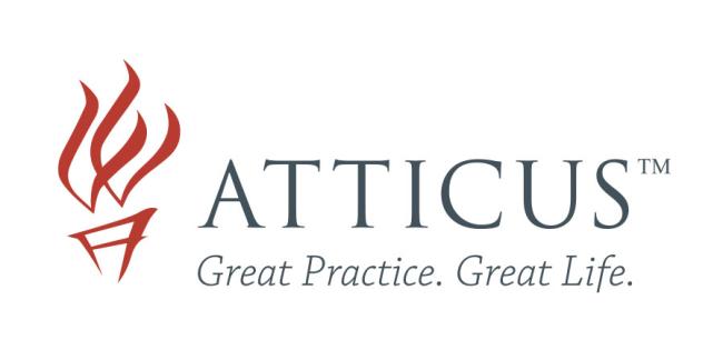 Atticus Law Firm logo for delegate website