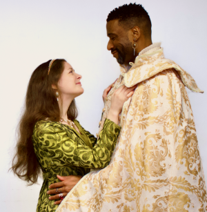 Charlotte Blacklock as Desdemona and William Oliver Watkins as Othello. Photo by Mercedes Wilby