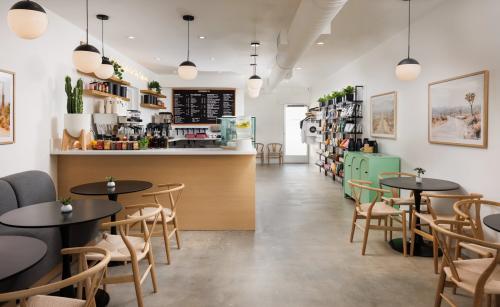 Coffeeism interior, a coffee shop in Palm Springs