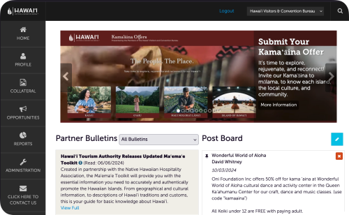 Extranet Hompage