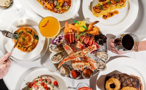 seafood spread at Rick's CHophouse