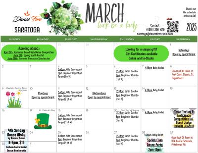 st patricks day calendar