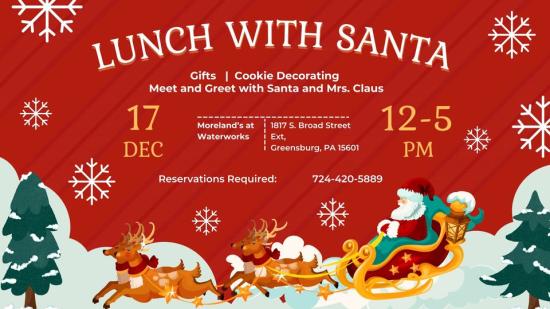 Lunch With Santa Morelands at Waterworks