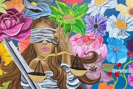 Lady Justice Mural by Tara Aversa