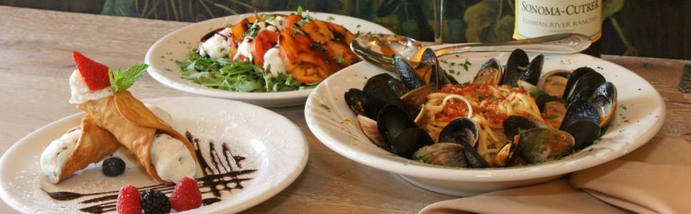 Italian dishes at Johnny Costa's