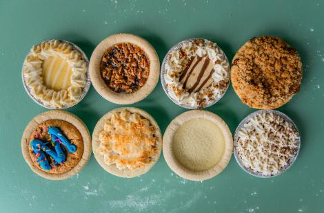 Variety of eight mini pies from Batch Bakery