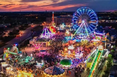 Drone footage of Frisco Fair