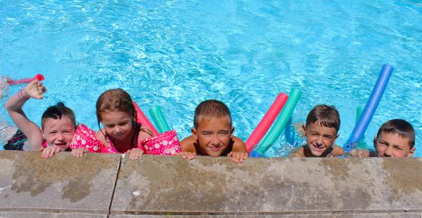 Kids enjoying the Pool