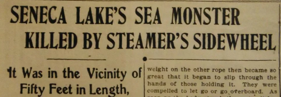 seneca lake sea monster article