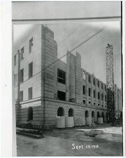 The construction of the Weld County Courthouse. Photo dated September 1915. Courtesy Weld County Images Collection. C1_1981.10.0086.2
