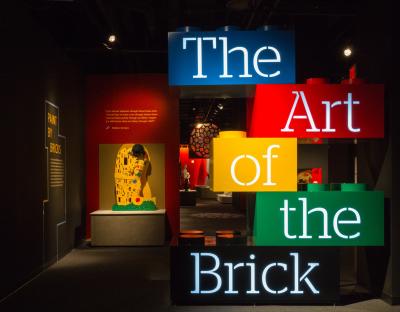 Blocks spelling The Art of the Brick