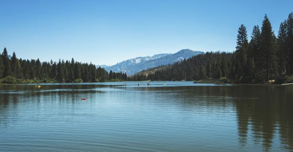 Early morning view of Hume Lake