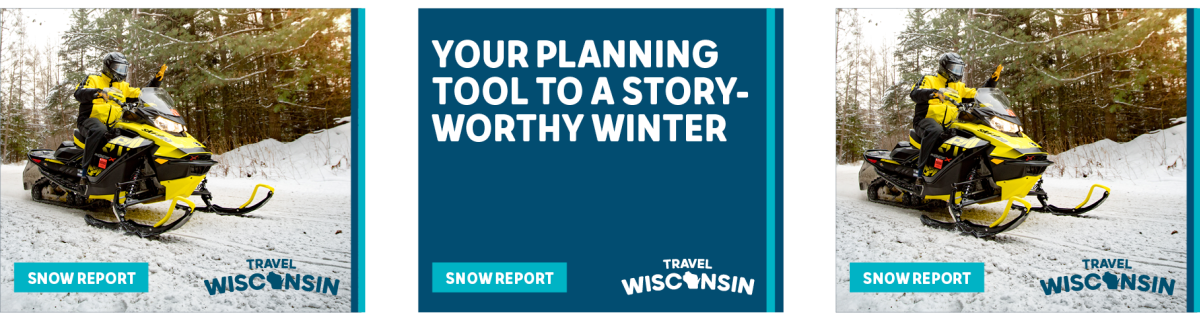 Snow Report Mockup Ad - Snowmobile