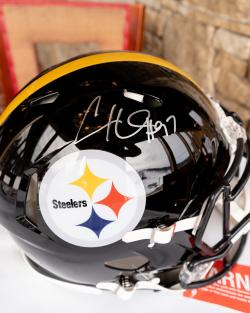 Cam Heyward signed helmet
