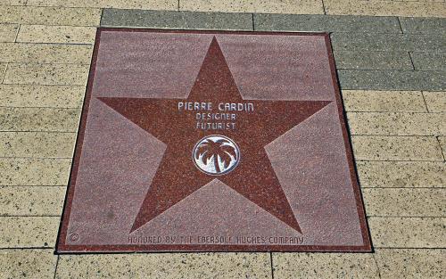 Pierre Cardin star on Palm Spring's Walk of Stars
