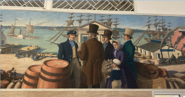 colonial era mural