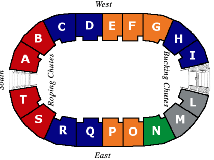 Rodeo Seating Chart