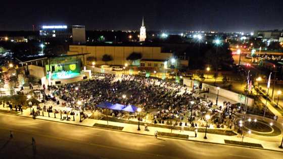 Levitt Pavillion at Night