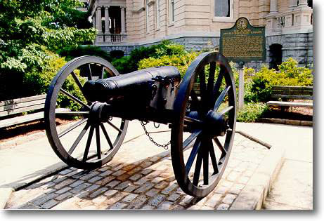 Double Barreled Cannon in Downtown Athens Georgia